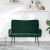 Canapea cu două locuri Verde închis 115 x 61 x 87 cm Catifea GartenMobel Dekor