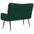 Canapea cu două locuri Verde închis 115 x 61 x 87 cm Catifea GartenMobel Dekor