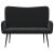 Canapea cu două locuri Negru 115 x 61 x 87 cm Catifea GartenMobel Dekor