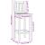 Scaun Bar 2 pcs Netratat 35 x 45 x 110 cm Lemn solid de tec GartenMobel Dekor