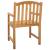 Scaun din lemn sculptat în formă de trandafir 2 pcs natural GartenMobel Dekor