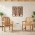 Scaun pentru Grădină 2 pcs natural 58 x 60 x 93 cm GartenMobel Dekor