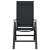 Scaune de grădină rabatabile 2 pcs Negru 58 x 73 x 111,5 cm GartenMobel Dekor