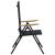 Scaune de grădină rabatabile 2 pcs Negru 58 x 73 x 111,5 cm GartenMobel Dekor