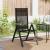 Scaune de grădină rabatabile 2 pcs Negru 58 x 73 x 111,5 cm GartenMobel Dekor