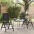 Scaune de grădină rabatabile 2 pcs Negru 58 x 73 x 111,5 cm GartenMobel Dekor