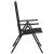 Scaune de grădină rabatabile 2 pcs Negru 58 x 71 x 112 cm GartenMobel Dekor