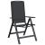 Scaune de grădină rabatabile 2 pcs Negru 58 x 71 x 112 cm GartenMobel Dekor
