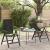 Scaune de grădină rabatabile 2 pcs Negru 58 x 71 x 112 cm GartenMobel Dekor