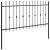 Gard cu țărușe Asten Negru 200 x 150 cm GartenMobel Dekor