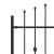 Gard cu țărușe Asten Negru 200 x 130 cm GartenMobel Dekor