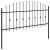Gard cu țărușe Asten Negru 200 x 130 cm GartenMobel Dekor