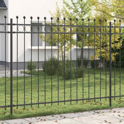 Zăbrele in Formă de Inel TILBURG Negru GartenMobel Dekor