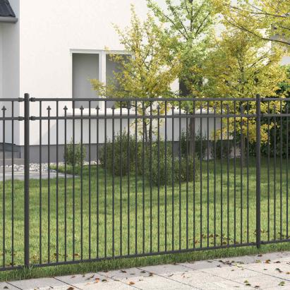 Gard cu Vârfuri BAARLO Negru GartenMobel Dekor