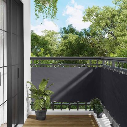 Ecran de balcon Antracit 75 x 200 cm Oxford alu acoperit cu PU GartenMobel Dekor