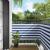 Ecran de balcon 100x1000 cm, material oxford, albastru si alb
