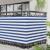 Ecran de balcon din material Oxford 110x400 cm, albastru si alb