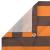 Ecran de balcon 110x400 cm portocaliu maro, material Oxford, rezistent UV