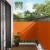 Ecran de balcon portocaliu 120x200 cm, rezistent UV si hidrofug