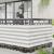 Paravan de balcon gri deschis/alb 75x500 cm, rezistent UV si apa