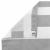Ecran de balcon gri-alb 110x300 cm, rezistent UV si apa