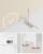 Dulap baie ingust VASAGLE cu LED, rafturi reglabile, 30x30x170 cm, alb