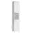 Dulap baie ingust VASAGLE cu LED, rafturi reglabile, 30x30x170 cm, alb