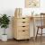 Cabinet mobil cu roata Maro 34 x 39 x 56 cm Lemn masiv de pin GartenMobel Dekor