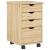 Cabinet mobil cu roata Maro 34 x 39 x 56 cm Lemn masiv de pin GartenMobel Dekor