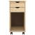 Cabinet mobil cu roata Maro 34 x 39 x 65,5 cm Lemn masiv de pin GartenMobel Dekor