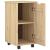 Cabinet mobil cu roata Maro 34 x 39 x 65,5 cm Lemn de pin masiv GartenMobel Dekor