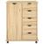 Cabinet mobil cu roata Maro 63,5 x 39 x 79 cm Lemn de pin masiv GartenMobel Dekor