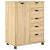 Cabinet mobil cu roata Maro 63,5 x 39 x 79 cm Lemn de pin masiv GartenMobel Dekor