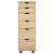 Cabinet mobil cu roata Maro 34 x 39 x 93,5 cm Lemn de pin masiv GartenMobel Dekor