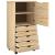Cabinet mobil cu roata Maro 53 x 39 x 103 cm Lemn de pin masiv GartenMobel Dekor