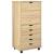 Cabinet mobil cu roata Maro 53 x 39 x 103 cm Lemn de pin masiv GartenMobel Dekor
