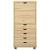 Cabinet mobil cu roata Maro 53 x 39 x 103 cm Lemn de pin masiv GartenMobel Dekor