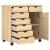 Cabinet mobil Maro 63,5 x 39 x 65,5 cm Lemn de pin masiv GartenMobel Dekor