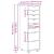 Dulap mobil cu sertare MOSS Lac transparent 34 x 39 x 103 cm GartenMobel Dekor