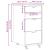 Sertar Mobil cu Birou MOSS Lac transparent 34 x 39 x 65,5 cm GartenMobel Dekor