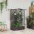 Pat Ridicat cu Trellis și Acoperiș Maro 124 x 40 x 126 cm PP GartenMobel Dekor