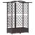 Pat Ridicat cu Trellis și Acoperiș Maro 124 x 40 x 126 cm PP GartenMobel Dekor
