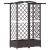 Pat Ridicat cu Trellis și Acoperiș Maro 124 x 40 x 126 cm PP GartenMobel Dekor