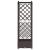 Pat Ridicat cu Trellis și Acoperiș Maro 124 x 40 x 126 cm PP GartenMobel Dekor