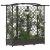 Pat Ridicat cu Trellis și Acoperiș Maro 163 x 40 x 126 cm PP GartenMobel Dekor