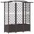 Pat Ridicat cu Trellis și Acoperiș Maro 163 x 40 x 141 cm PP GartenMobel Dekor