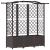 Pat Ridicat cu Trellis și Acoperiș Maro 163 x 40 x 141 cm PP GartenMobel Dekor
