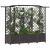 Pat Ridicat cu Trellis și Acoperiș Maro 204 x 40 x 141 cm PP GartenMobel Dekor