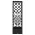 Pat Ridicat cu Trellis și Acoperiș Negru 163 x 40 x 126 cm PP GartenMobel Dekor