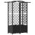 Pat Ridicat cu Trellis și Acoperiș Negru 122 x 40 x 141 cm PP GartenMobel Dekor